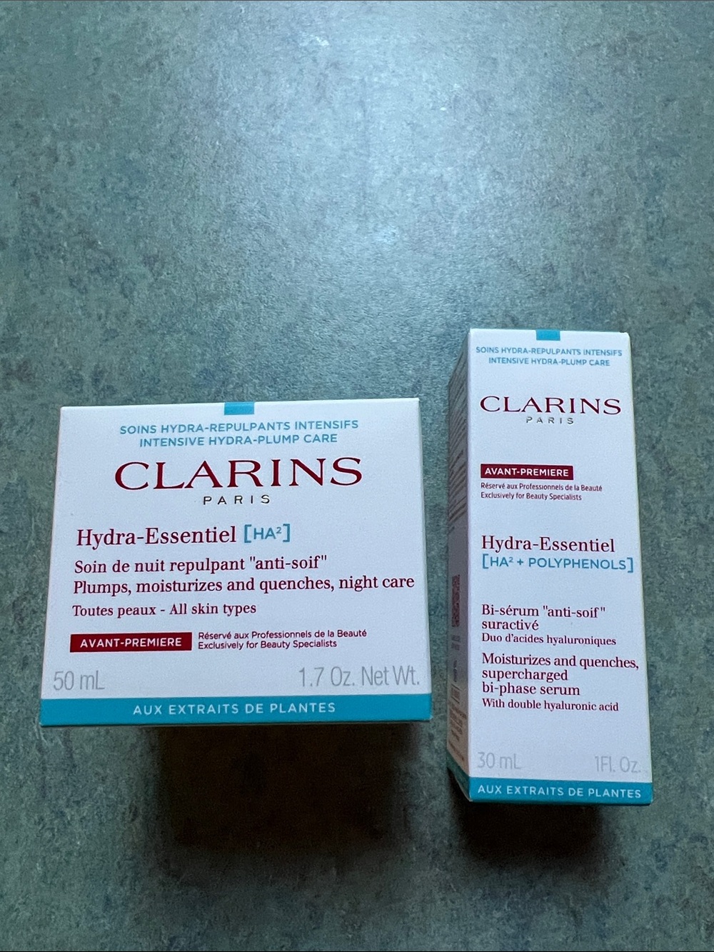 Clarins Hydra-Essentiel moisturizer & serum